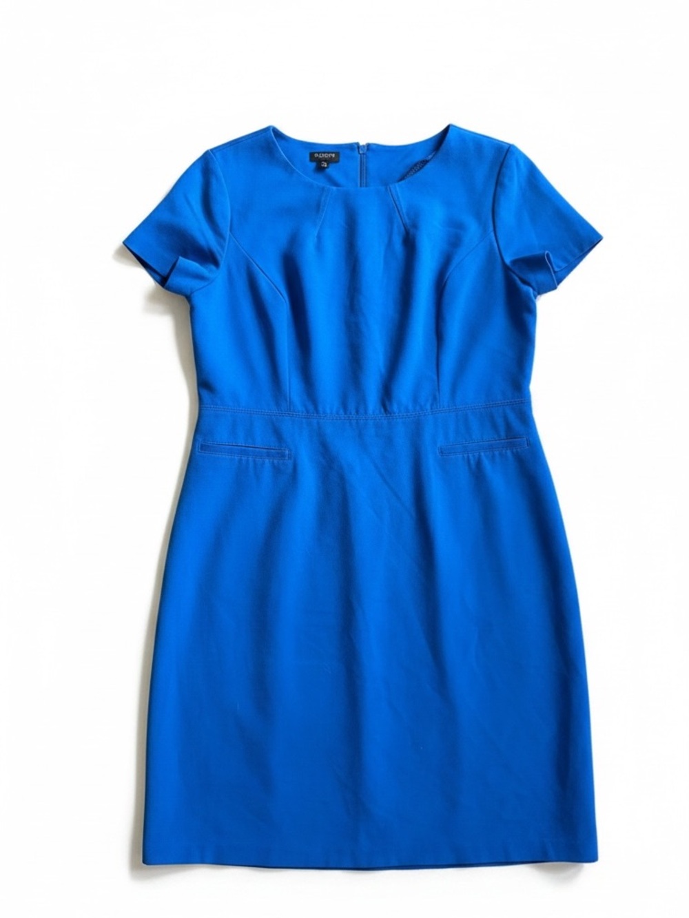 EUC!! ⁠Talbots Royal Blue Short Sleeve Sheath Work Dress 14P
